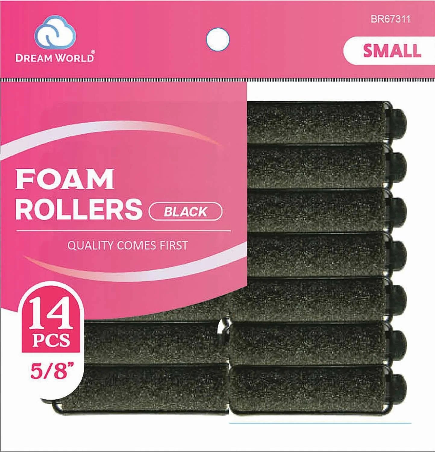 Dream Foam Rollers. Small, black. Br67311