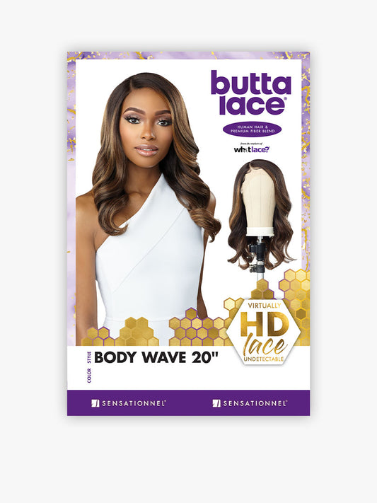 Sensationnel BUTTA LACE HUMAN HAIR BLEND BODY WAVE 20″