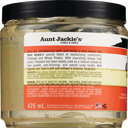 Aunt Jackie's Don’t shrink Flaxseed elongating curling Gel. 15 0z