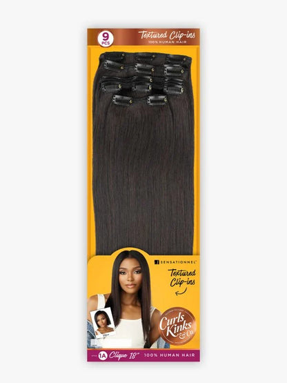 Sensationnel curls kinks &CO 1A clique clip ins. 9pcs