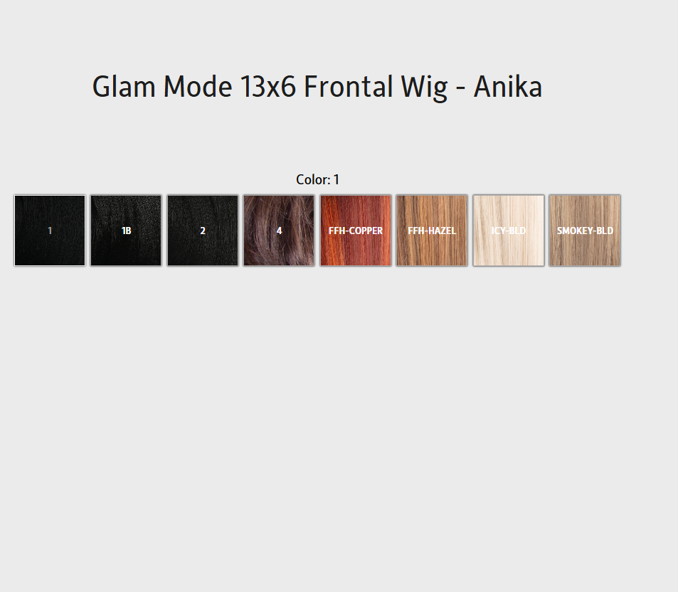 MODEL MODEL GLAM MODE 13X6 frontal wig. ANIKA
