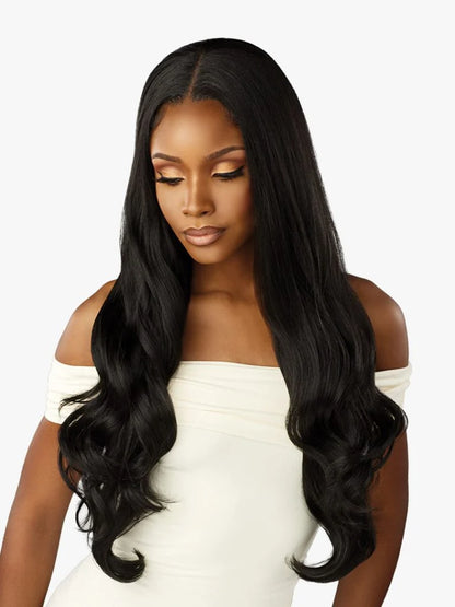 Sensationnel crowned edge lace wig. EURO BODY 28”