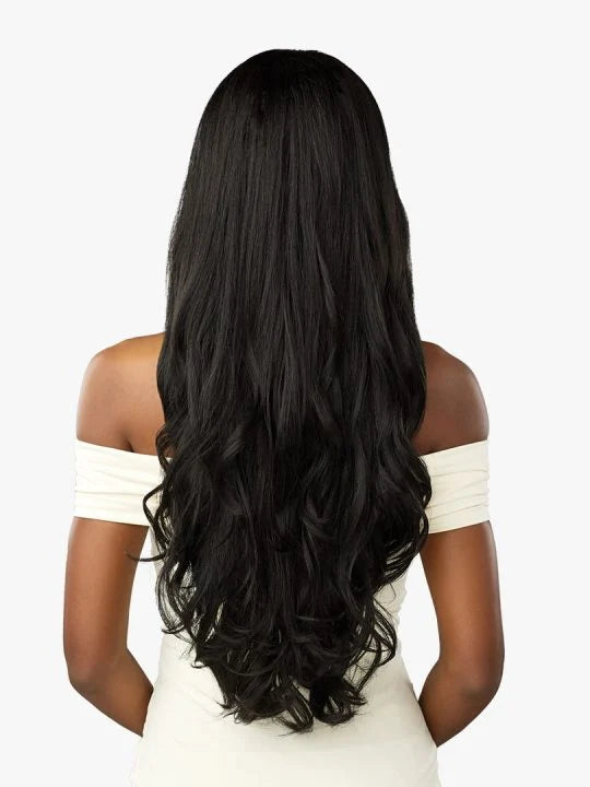 Sensationnel crowned edge lace wig. EURO BODY 28”