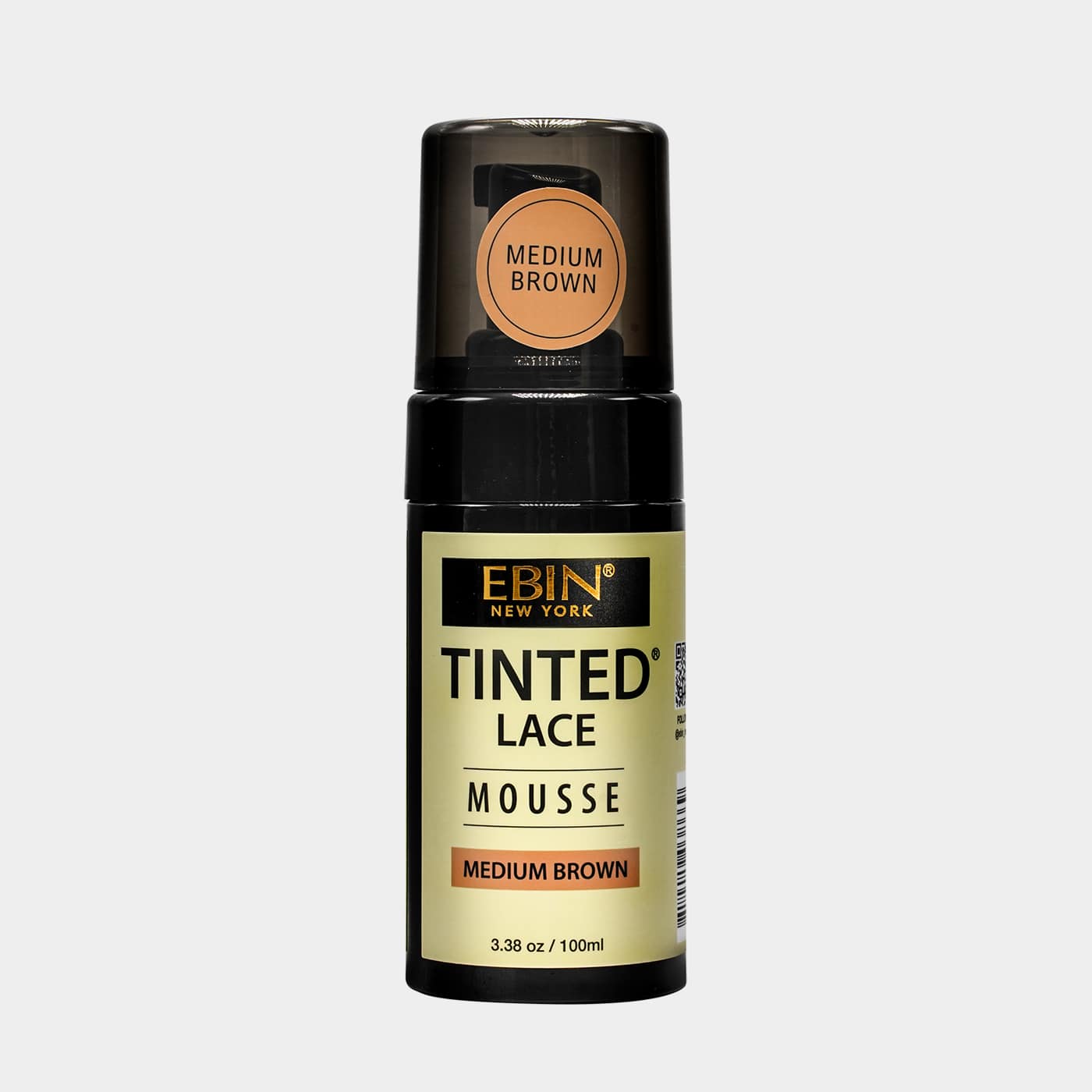Ebin tinted lace mousse. Medium brown