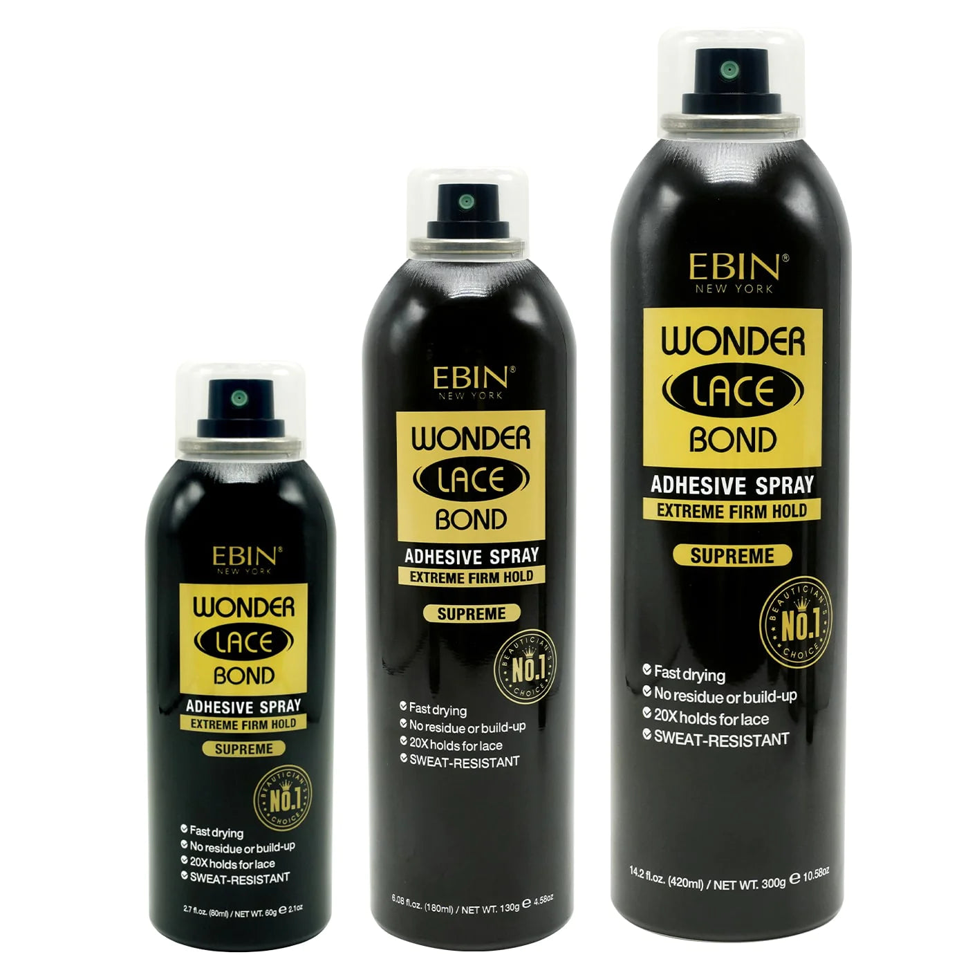 WONDER LACE BOND WIG ADHESIVE SPRAY - SUPREME (2.7OZ/ 80ML)