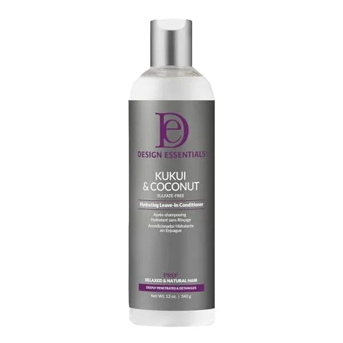 Design essentials Kukui & coconut hydrating leave in conditioner. 12 oz