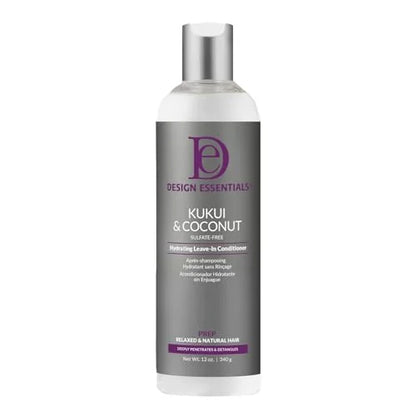 Design essentials Kukui & coconut hydrating leave in conditioner. 12 oz