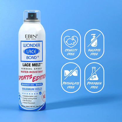 EBIN NEW YORK Wonder Lace Bond Lace Melt Aerosol Spray Sports Edition