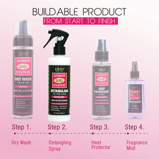 Ebin wonder wig solution detangling refresher. Spray