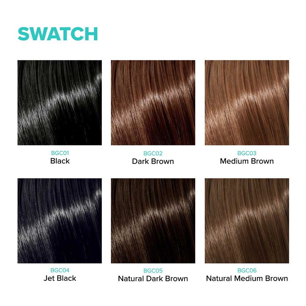 Red by kiss quick cover root touch up. Dark brown. BGC02