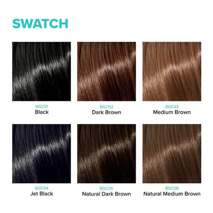 Red by kiss quick cover root touch up. Dark brown. BGC02