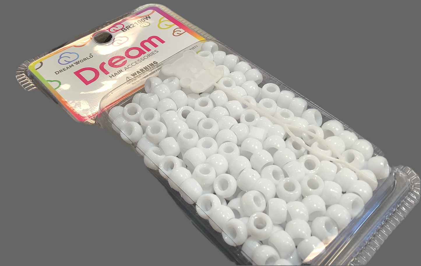 Dream World Bead Round White 8mm