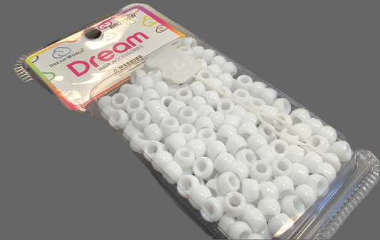 Dream World Bead Round White 8mm