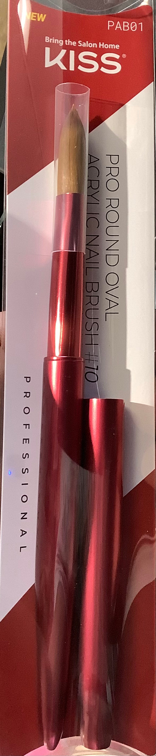Kiss Pro Round Oval Acrylic Nail Brush #10. PAB01