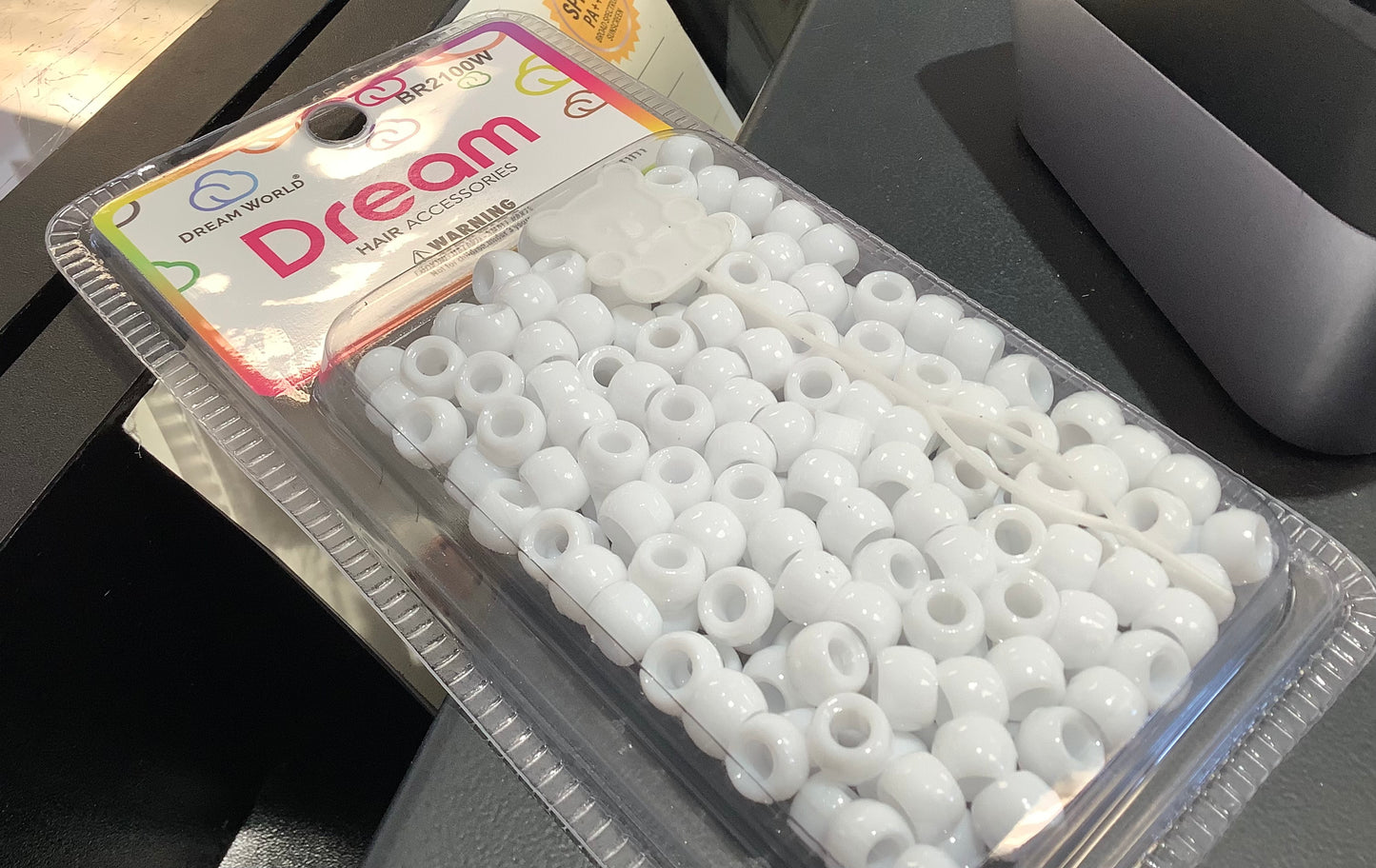 Dream World Bead Round White 8mm