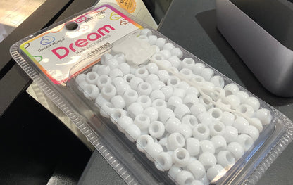 Dream World Bead Round White 8mm