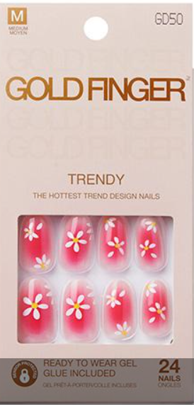 Gold Finger Trendy nails. GD50