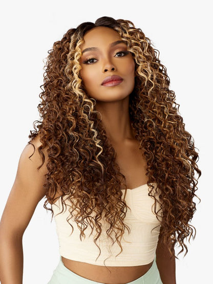 SENSATIONNEL GLAMZY HD LACE PART WIG. ZINNIA