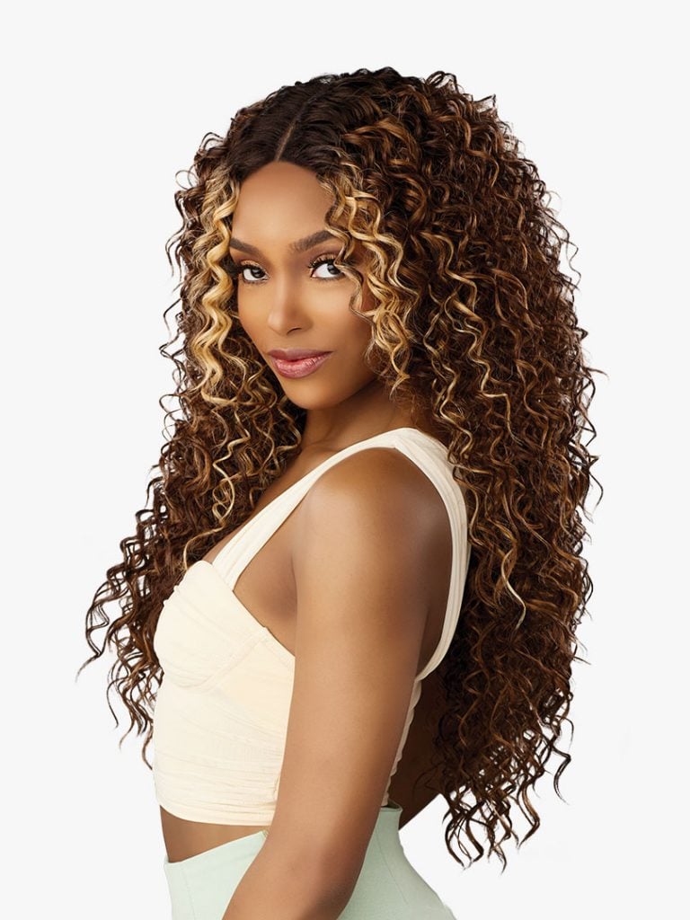 SENSATIONNEL GLAMZY HD LACE PART WIG. ZINNIA