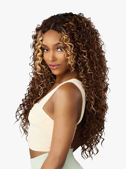 SENSATIONNEL GLAMZY HD LACE PART WIG. ZINNIA