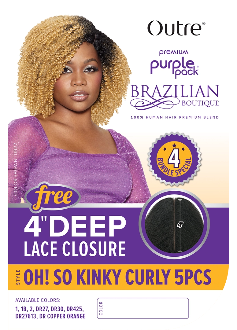 OUTRE PURPLE PACK BOUTIQUE-Oh So Kinky Curly 5pcs