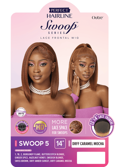 OUTRE LACE FRONT WIG PERFECT HAIR LINE SWOOP SERIES. SWOOP 5