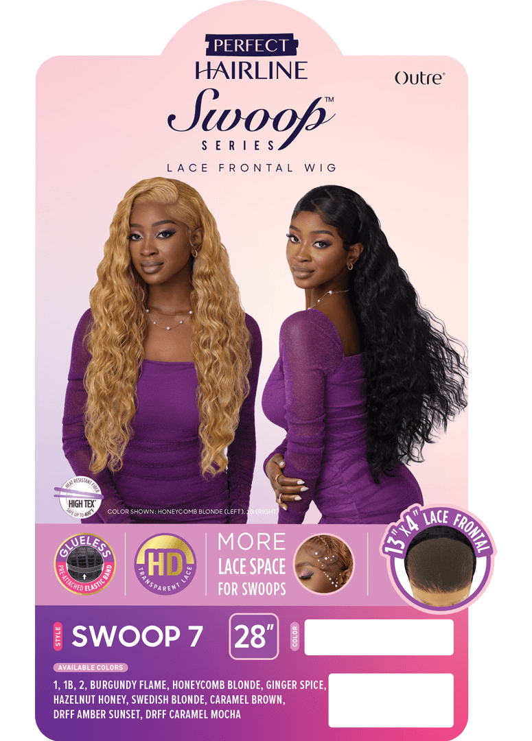 OUTRE LACE FRONT WIG PERFECT HAIR LINE SWOOP SERIES. SWOOP 7