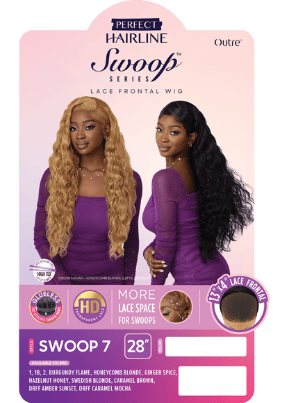 OUTRE LACE FRONT WIG PERFECT HAIR LINE SWOOP SERIES. SWOOP 7