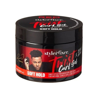 Red by Kiss Styler Fixer Twist Curl Gel X Bow Wow Soft Hold 6oz. STG01