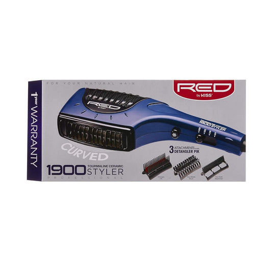Red by kiss 1900 toumaline ceramic styler. BD02D