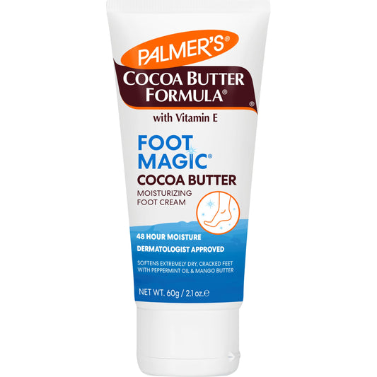 Palmer's cocoa butter foot magic moisturizing cream. Tube