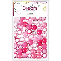 Dream beads 16mm stripe 70pcs. Mixed pink. BR2203MPK