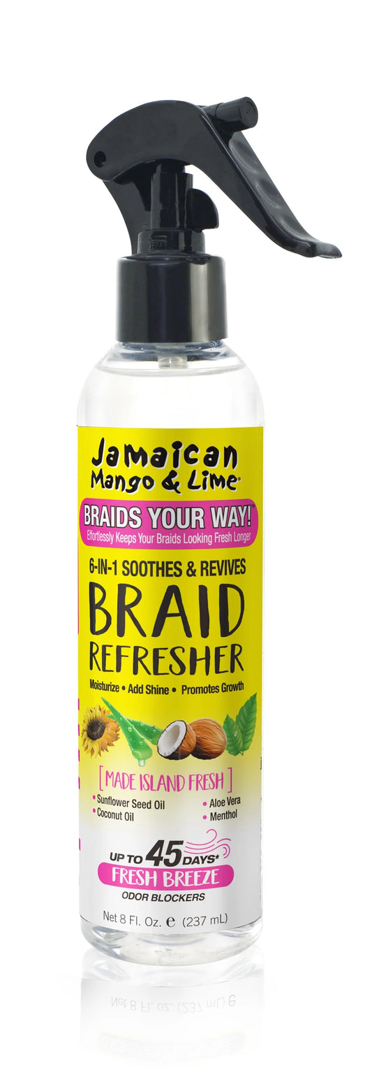 Jamaican mango & lime 6-in-1 soothes & revives braid refresher 8 oz