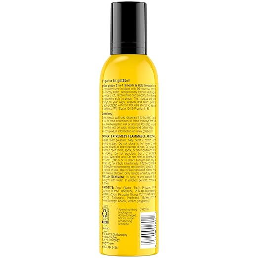 Got 2b Glued Smooth & Hold Mousse. 8oz