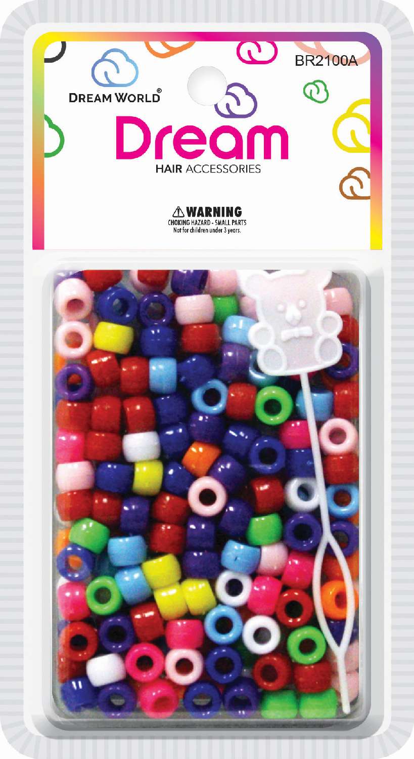 DREAM BEADS 8MM 200PCS. BR2100A. ASSORTED