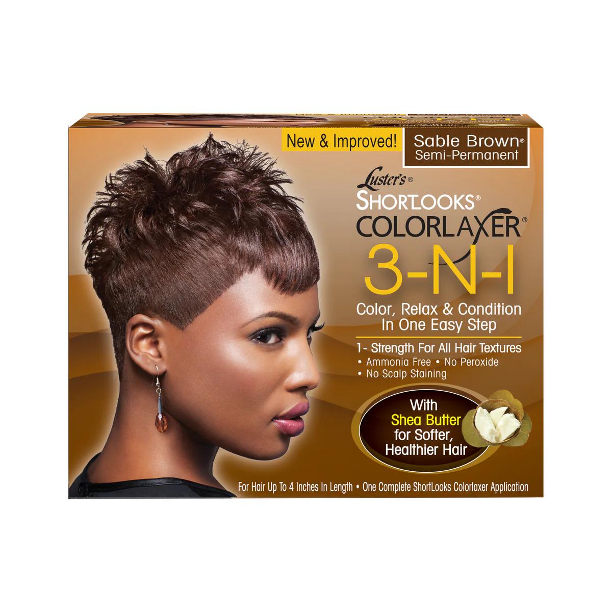 Luster pink short looks 3IN1 colorlaxer kit. Brown