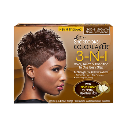 Luster pink short looks 3IN1 colorlaxer kit. Brown
