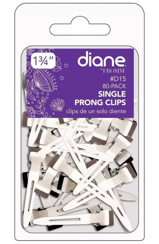 Diane Single Prong Clips 1-3/4" 80-Pack D15