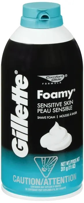 Gillette foamy shave cream sensitive skin. 11oz