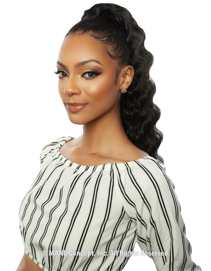 Mane Concept BSWNT07 - CRIMP WAVE WRAP WNT 22” Drawstring ponytail