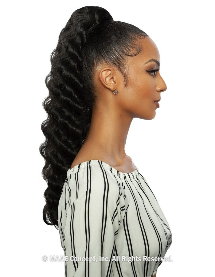 Mane Concept BSWNT07 - CRIMP WAVE WRAP WNT 22” Drawstring ponytail