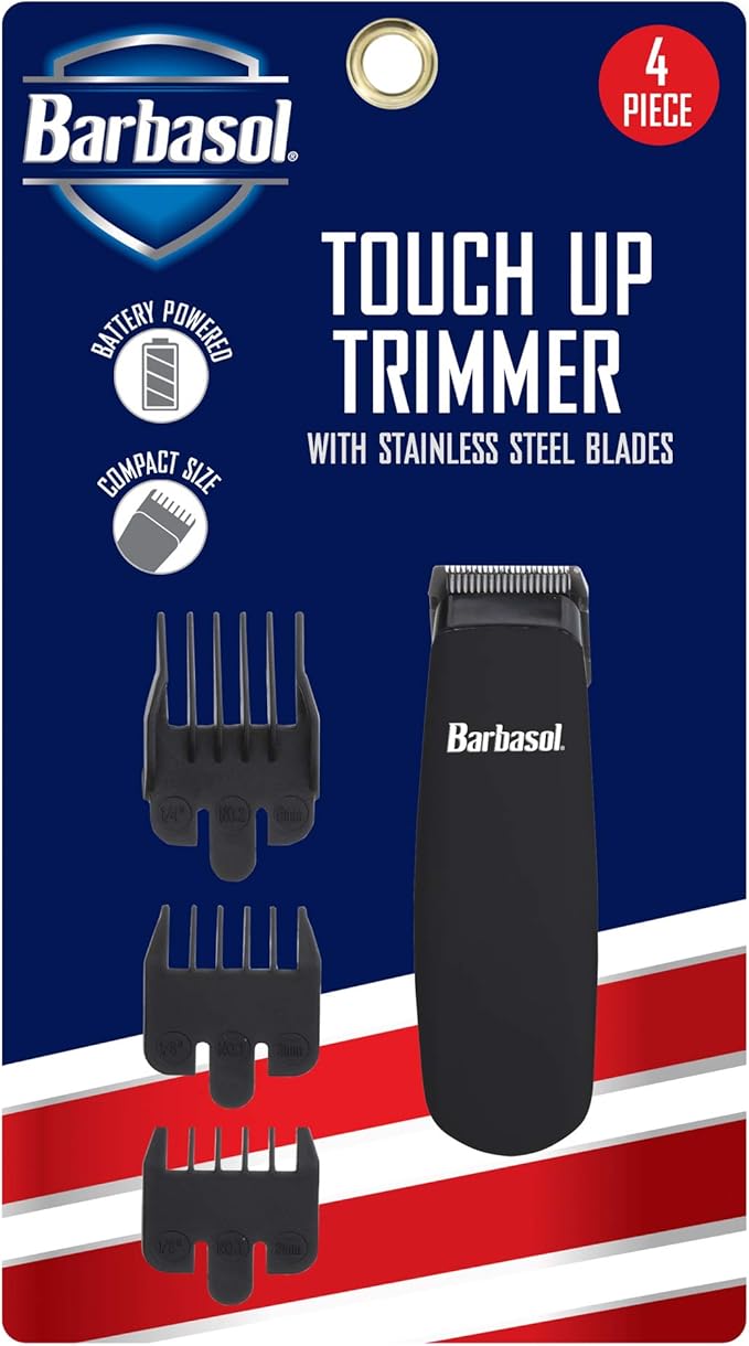 Barbasol Battery Powered Touch Up Trimmer 4 Piece Set