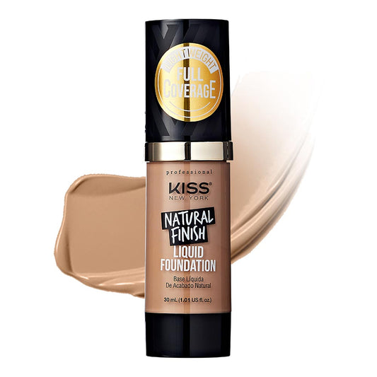 Kiss natural finish liquid foundation. Chestnut. KPLF310
