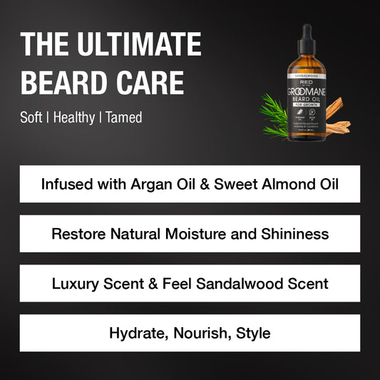 Red by Kiss groomane growth beard oil. 3oz
