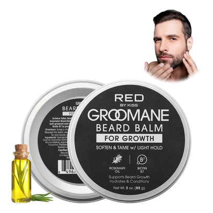 Red by Kiss Groomane growth beard balm. Sandalwood. GR25