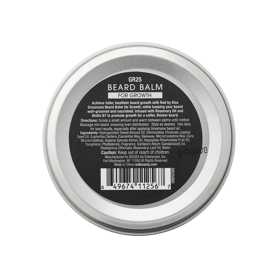 Red by Kiss Groomane growth beard balm. Sandalwood. GR25