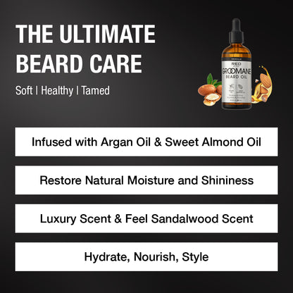 Red by Kiss groomane beard oil. 3oz.