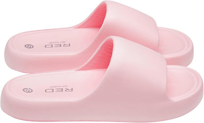 Red by Kiss cloud slippers pink.
