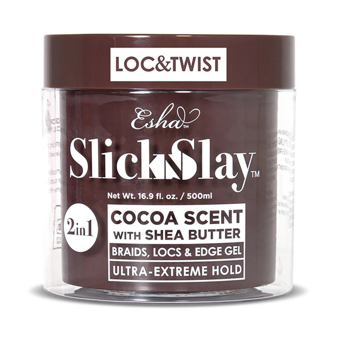 Slick N Slay 2-IN-1 Braid & Edge Gel 1.1 oz /30ml cocoa