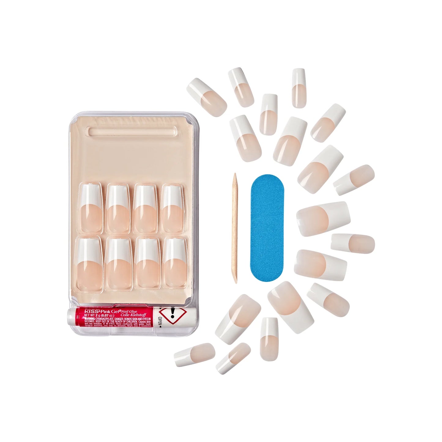 Kiss Salon Acrylic French #SF01